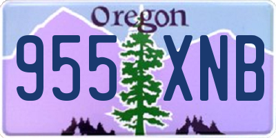 OR license plate 955XNB
