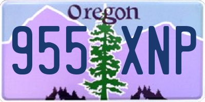 OR license plate 955XNP