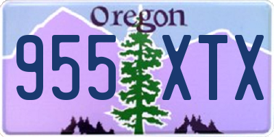 OR license plate 955XTX