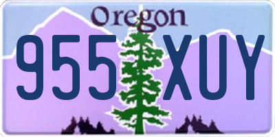 OR license plate 955XUY
