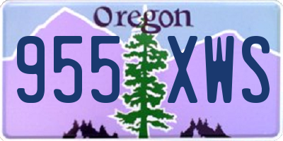 OR license plate 955XWS