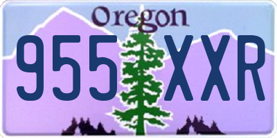 OR license plate 955XXR