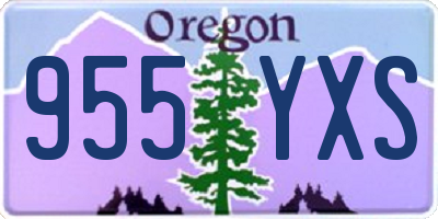 OR license plate 955YXS