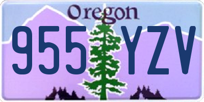 OR license plate 955YZV
