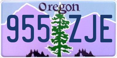 OR license plate 955ZJE