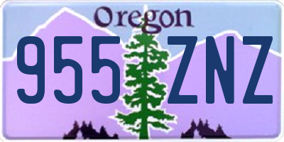 OR license plate 955ZNZ