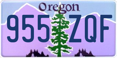 OR license plate 955ZQF