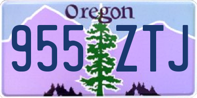 OR license plate 955ZTJ