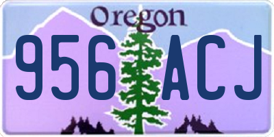 OR license plate 956ACJ