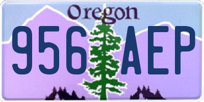OR license plate 956AEP