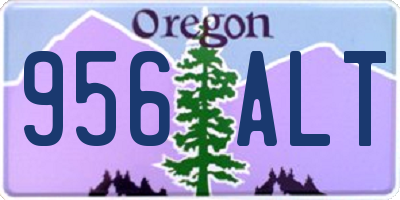 OR license plate 956ALT