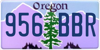OR license plate 956BBR