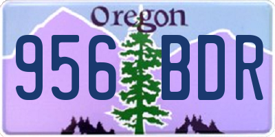 OR license plate 956BDR
