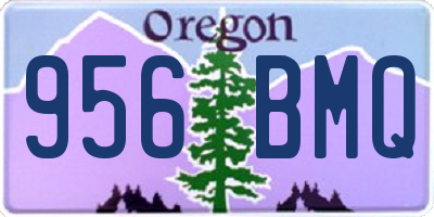 OR license plate 956BMQ