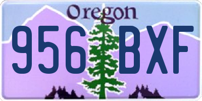 OR license plate 956BXF
