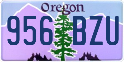 OR license plate 956BZU