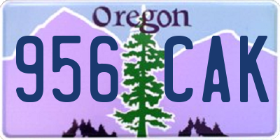 OR license plate 956CAK