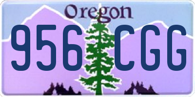 OR license plate 956CGG