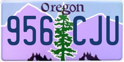 OR license plate 956CJU