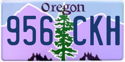 OR license plate 956CKH