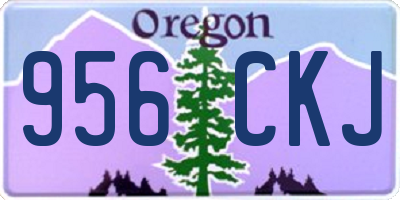 OR license plate 956CKJ