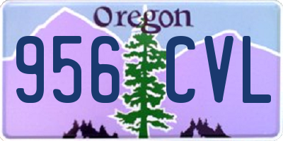 OR license plate 956CVL