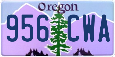 OR license plate 956CWA