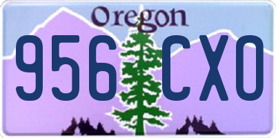OR license plate 956CXO