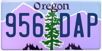 OR license plate 956DAP