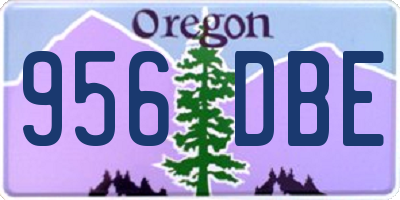 OR license plate 956DBE