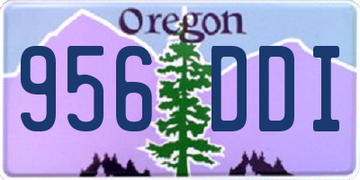 OR license plate 956DDI