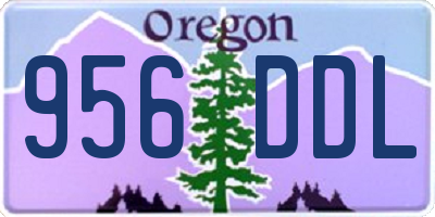 OR license plate 956DDL