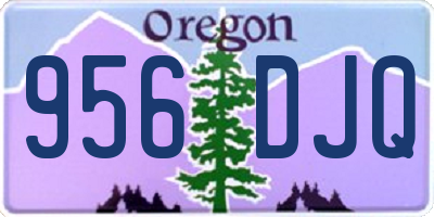 OR license plate 956DJQ