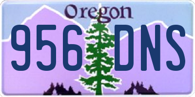 OR license plate 956DNS