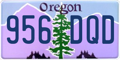 OR license plate 956DQD
