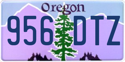 OR license plate 956DTZ