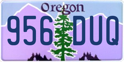OR license plate 956DUQ