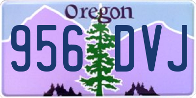 OR license plate 956DVJ