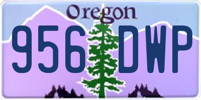 OR license plate 956DWP