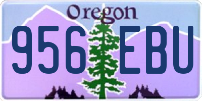 OR license plate 956EBU