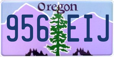OR license plate 956EIJ