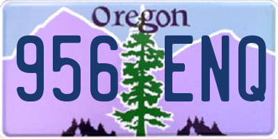 OR license plate 956ENQ
