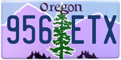 OR license plate 956ETX