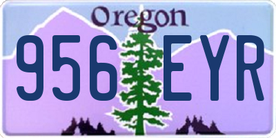 OR license plate 956EYR