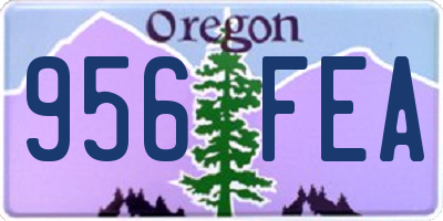 OR license plate 956FEA