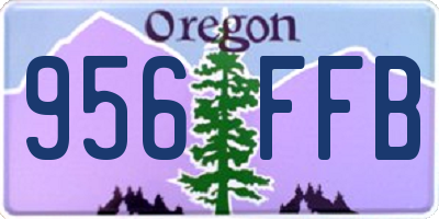 OR license plate 956FFB