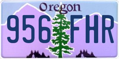 OR license plate 956FHR