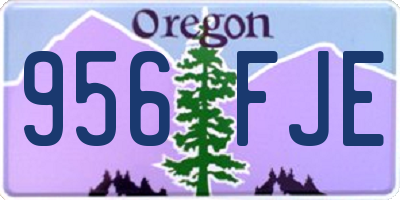 OR license plate 956FJE