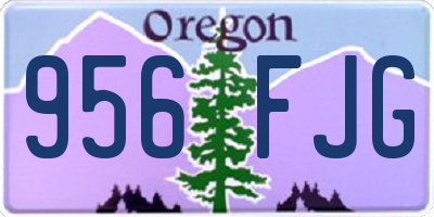 OR license plate 956FJG