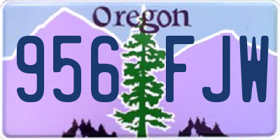 OR license plate 956FJW
